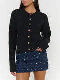 Maggie Cardigan in Noir Knit