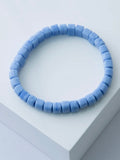 Opaque Glass Bracelet in Blue