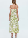 Bianca Smocked Dress in Safari Lime