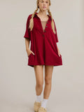 Romp, Stomp & Boogie Romper in Wine