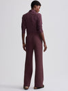 The Wide Leg Pant 28 in Deep Mahogany