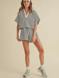 Step Into Stripes Set in White