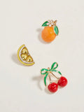 Fruit Brooch Pins Set