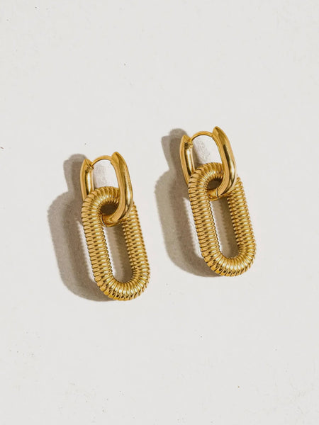 Kate Double Earring in Gold