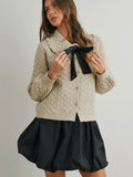 Best Bows Sweater in Ivory