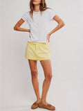Galivanting Skort in Lemon Ice