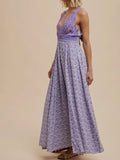 On The Border Maxi in Dusty Indigo