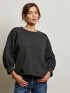 Niall Fleece Pullover in Vintage Black
