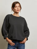 Niall Fleece Pullover in Vintage Black