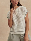 Vittoria Knit Hoodie in Snow White