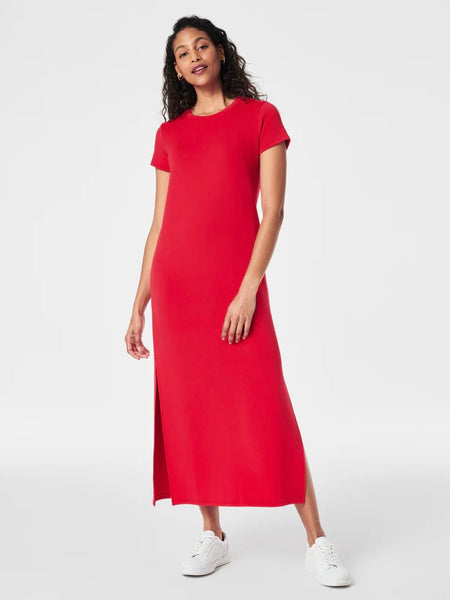 AirEssentials Maxi T-Shirt Dress in Red