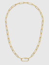 Paperclip Chain Carabiner Necklace