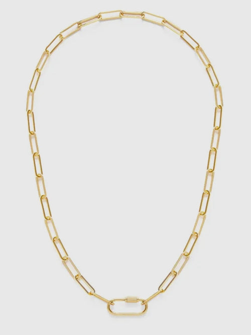 Paperclip Chain Carabiner Necklace