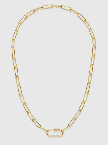 Paperclip Chain Carabiner Necklace