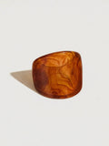 Doris Retro Vintage Chunky Ring in Brown