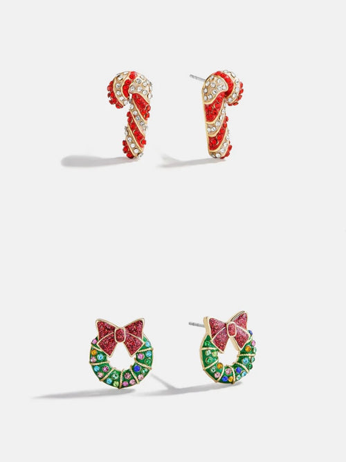 Mint and Mistletoe Earring Set