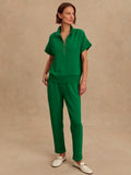 Ritchie Short Sleeve Sweat in Verdant Green