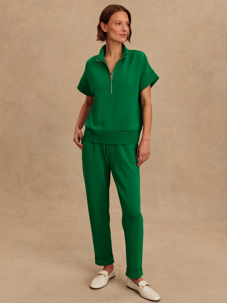Ritchie Short Sleeve Sweat in Verdant Green