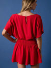 Yacht Ready Mini Dress in Red