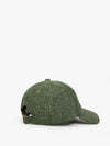 Wool Baseball Hat in Green & Black Petit Ciao
