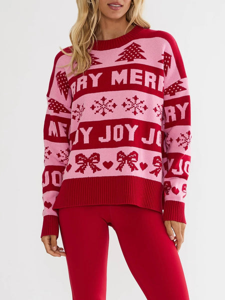 Callie Sweater in Sugared Peppermint