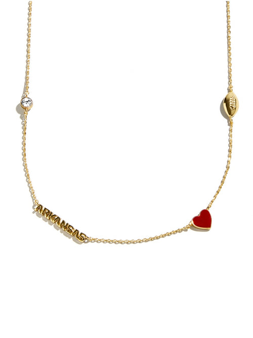 University of Arkansas Spaced Charm Necklace