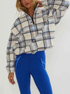 Leona Sherpa Jacket in Opal Sky Sherpa