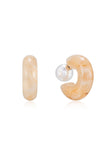 Resin & Pearl Chunky Hoops