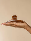 Recycled Plastic Large Arched Clip in Mocha