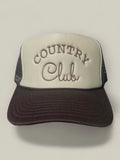 Country Club Trucker Hat in Brown