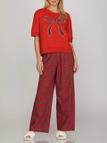 Posh in Plaid Pant in Red