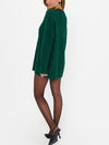 Canyon Tunic Sweater in Emerald Cable Knit