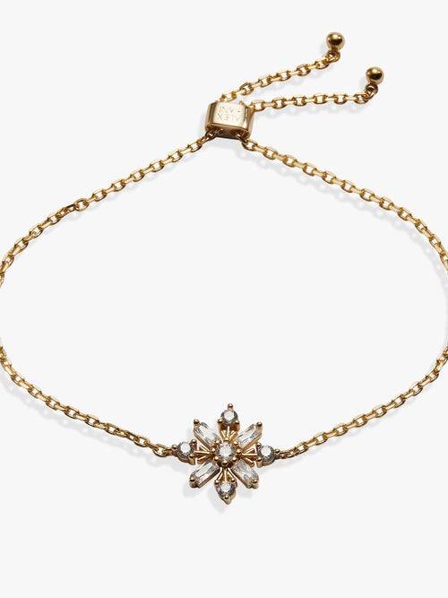 Baguette Snowflake Bolo Bracelet