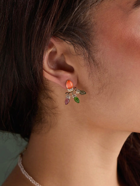 Christmas Light Bulb Jacket Earrings