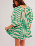 Bop Around Romper in Green Combo