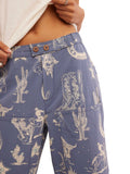 Seaside Pull-On Pant in Indigo Rodeo Combo