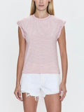 Olivia Tee in Ruby Stripe
