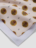 Artisanal Floral Cream Tea Towel