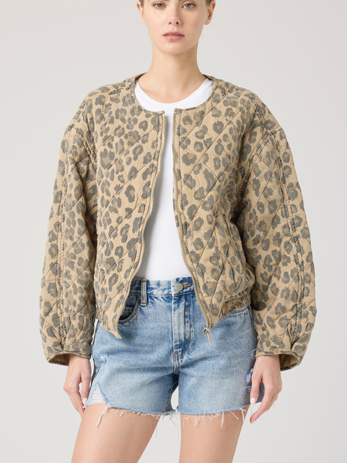 Spot On Jacket in Brown Leopard