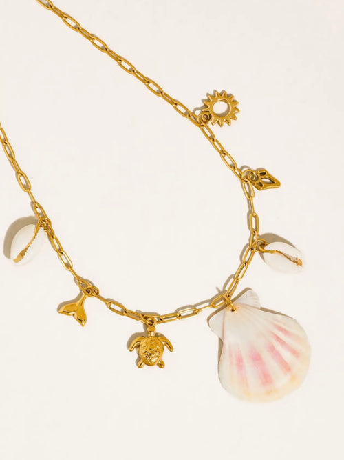 Ibiza Seashell Charm Necklace