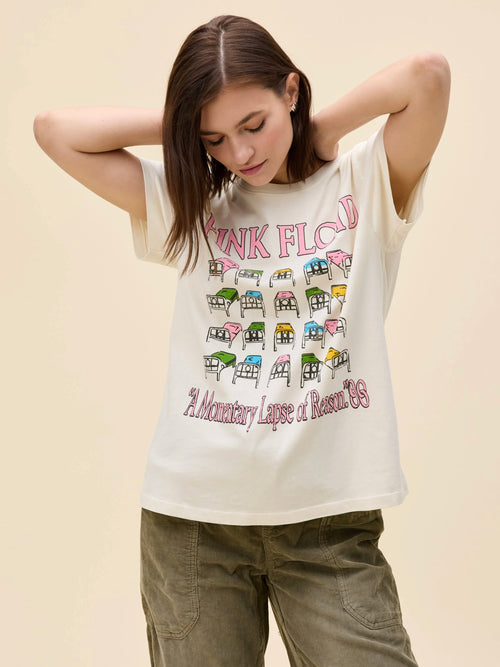 Pink Floyd Momentary Lapse of Reason Tour Tee in Stone Vintage