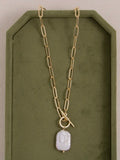 Baroque Pearl Toggle Necklace