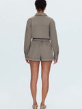 Archie Romper in Soft Moss