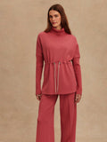 Ethel Cinch Waist Sweat in Mauvewood