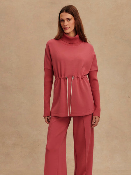 Ethel Cinch Waist Sweat in Mauvewood