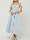 Sandy Strapless Dress in Sky