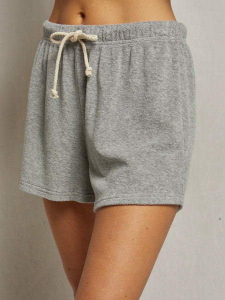 Sleek & Chic Faux Leather Shorts in Taupe