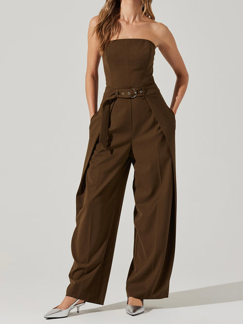 Bryony Jumpsuit in Brown