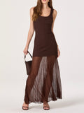 Glena Dress in Brown