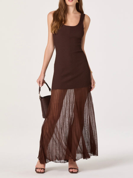 Glena Dress in Brown